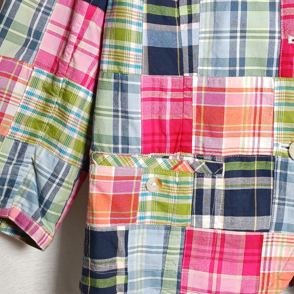 L.L. Bean Colorful Patchwork Blazer - Picture 2 of 9
